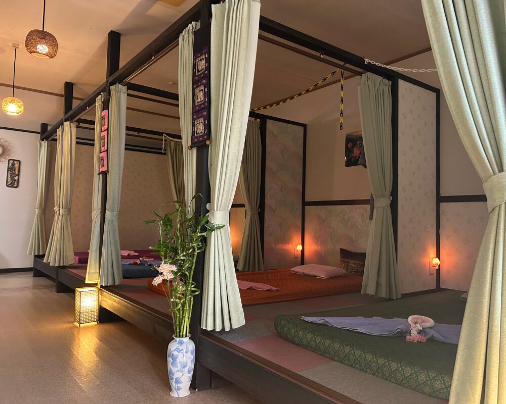 茨城県笠間市押辺・岩間のタイ古式マッサージ・ペッブリーの施術室