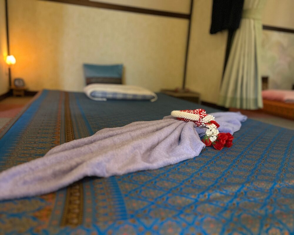 茨城県笠間市押辺・岩間のタイ古式マッサージ・ペッブリーの施術室